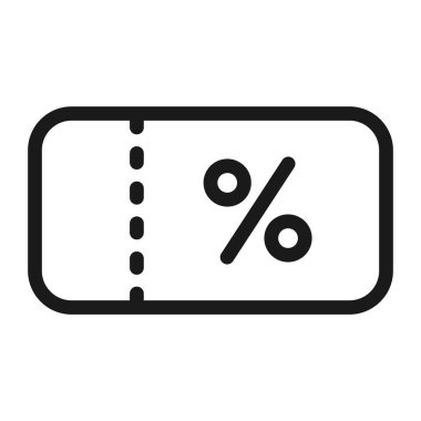 indirim, satış - minimum satır web simgesi. basit vektör illustrati