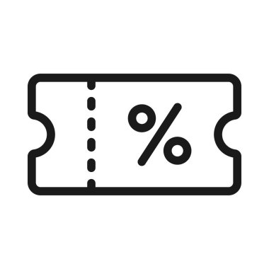 indirim, satış - minimum satır web simgesi. basit vektör illustrati