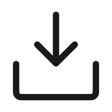 indir - minimal çizgi web simgesi. basit vektör illüstrasyon. Co