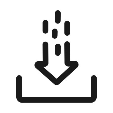 indir - minimal çizgi web simgesi. basit vektör illüstrasyon. Co