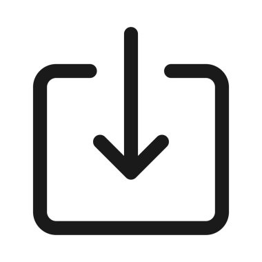 indir - minimal çizgi web simgesi. basit vektör illüstrasyon. Co