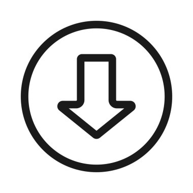 indir - minimal çizgi web simgesi. basit vektör illüstrasyon. Co