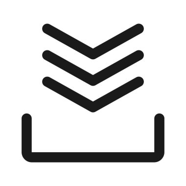 indir - minimal çizgi web simgesi. basit vektör illüstrasyon. Co