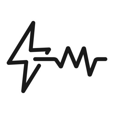 kalp atışı ve geçerli sembol - minimal çizgi web simgesi. basit ve