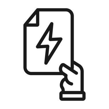 geçerli sembol - minimum satır web simgesi. basit vektör illustrati