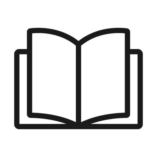 açık kitap - minimal satır web simgesi. basit vektör illüstrasyon. C