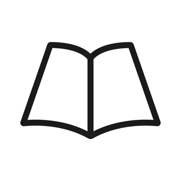kitap - minimal çizgi web simgesi. basit vektör illüstrasyon. concep