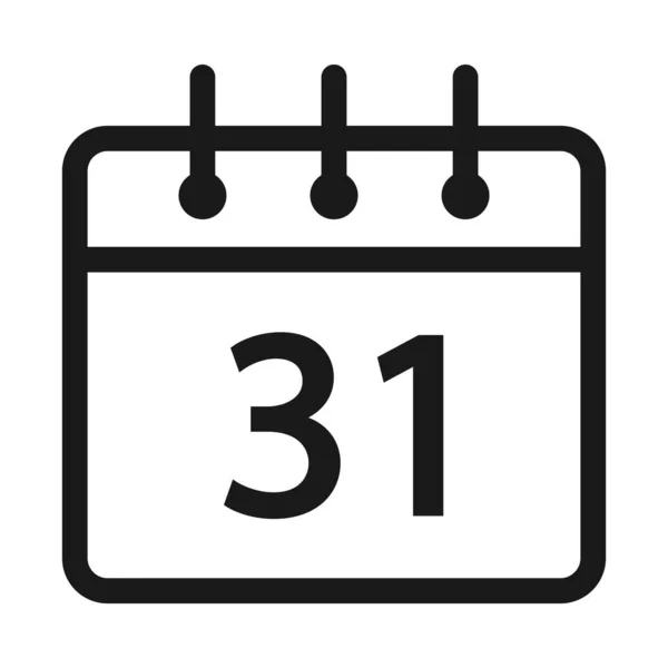 takvim - en az satır web simgesi. basit vektör illüstrasyon. Co