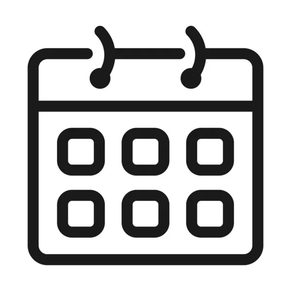 takvim - en az satır web simgesi. basit vektör illüstrasyon. Co