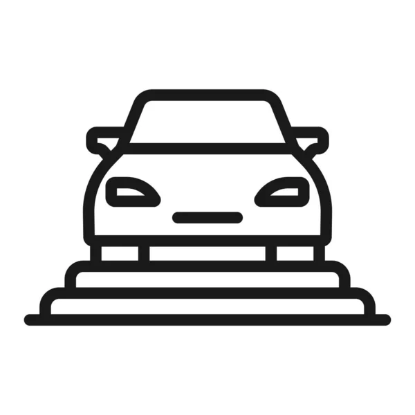New car, car shop - minimal line web icon. simple vector illustr — Stock Vector