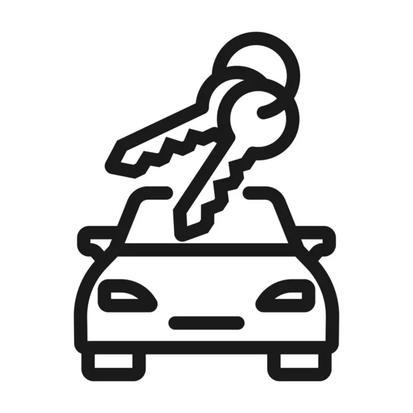 yeni araba, araba dükkanı - minimal çizgi web simgesi. basit vektör illustr