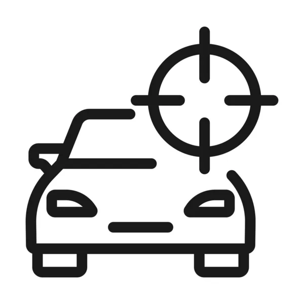 New car, car shop - minimal line web icon. simple vector illustr — Stock Vector