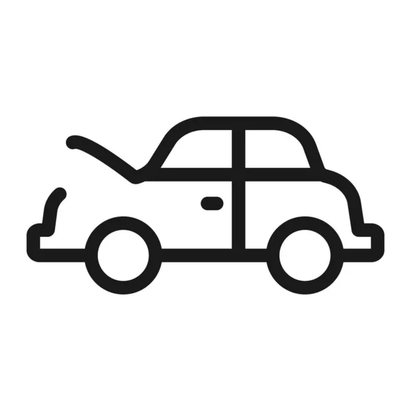 Neues Auto, Autohaus - minimale Linie Web-Symbol. einfacher Vektor illustr — Stockvektor