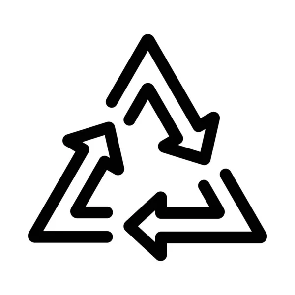 döngüsü, geri dönüşüm, yenileme - minimal satır web simgesi. basit vektör i