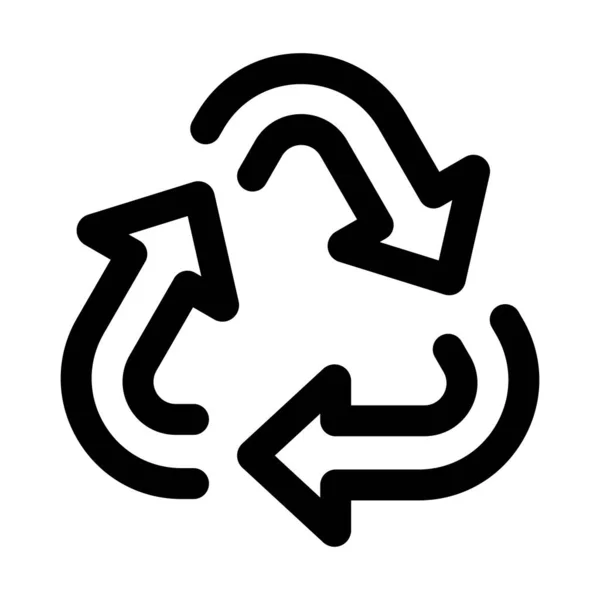 Zyklus, Recycling, Refresh - minimale Linie Web-Symbol. einfacher Vektor i — Stockvektor