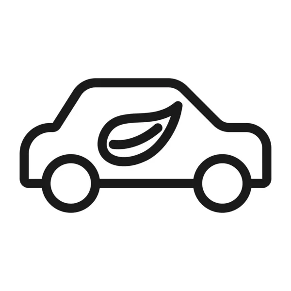 Elektrofahrzeug - minimale Linie Web-Symbol. einfache Vektor-Illustrationen — Stockvektor