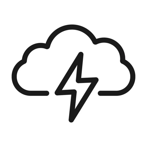 Cloud e simbolo corrente icona web linea minima. vettore semplice — Vettoriale Stock