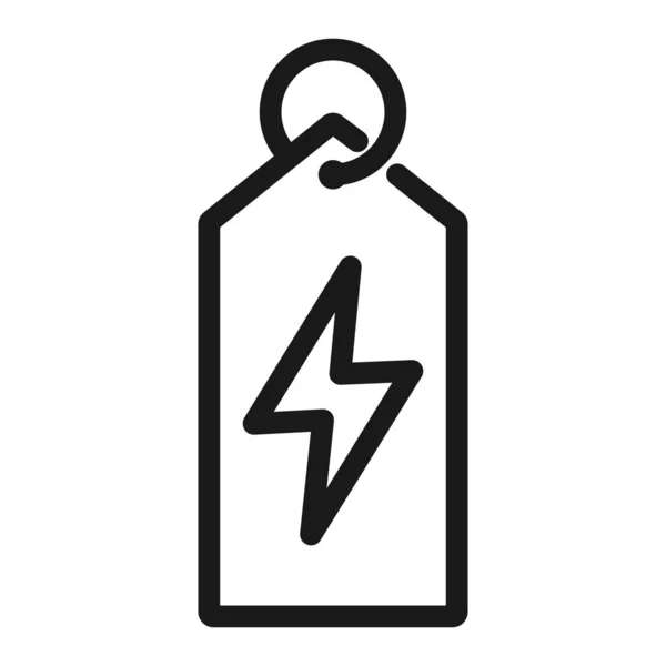 Energía y símbolo actual - línea mínima icono web. vector simple — Archivo Imágenes Vectoriales
