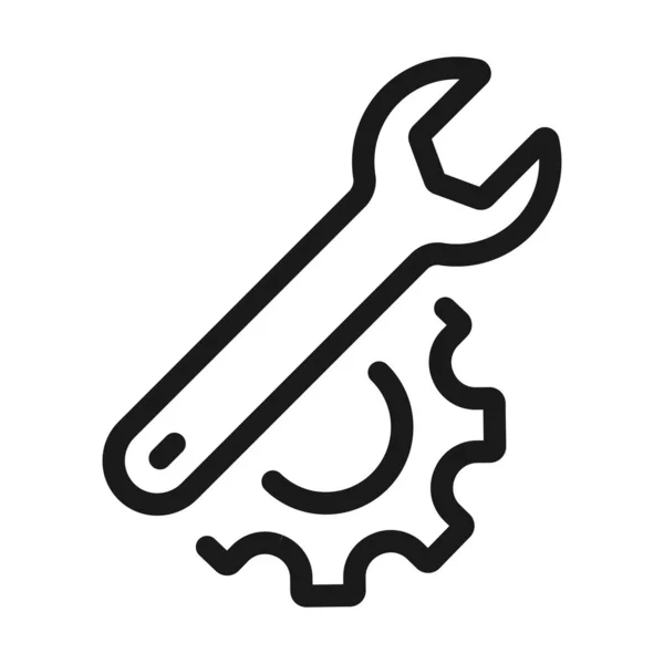 kurulum - en az satır web simgesi. basit vektör illüstrasyon. kibir