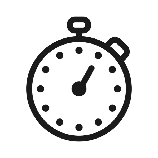 Stopwatch, fitness, Gym-minimale line Web icoon. Eenvoudige vector i — Stockvector