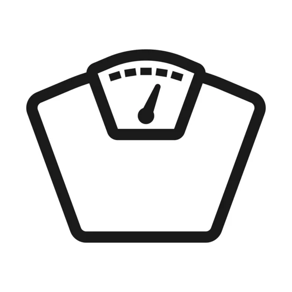 fitness terazi, spor salonu - minimal çizgi web simgesi. basit vektör illust