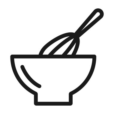 lezzetli pişirme - minimal çizgi web simgesi. basit vektör illustratio