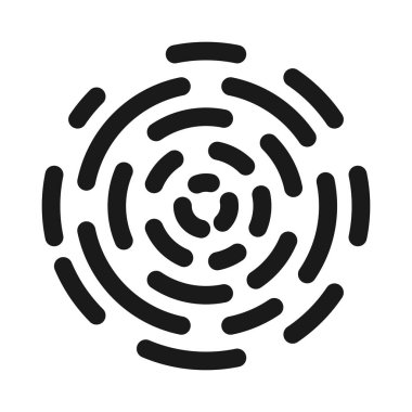 parmak izi ve kimlik - minimal çizgi web simgesi. basit v