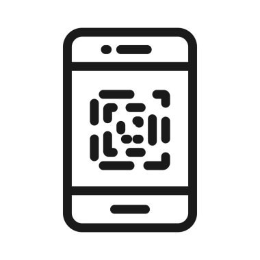 parmak izi ve kimlik - minimal çizgi web simgesi. basit v