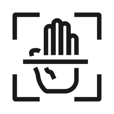 el tarayıcı kilidi - minimal satır web simgesi. basit vektör illustr