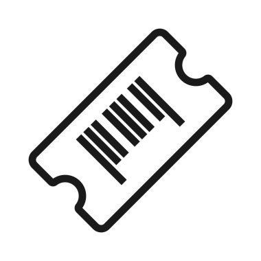 barkod - minimum satır web simgesi. basit vektör illüstrasyon. Con