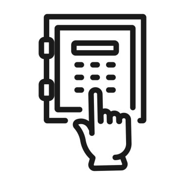 anahtar - minimum satır web simgesi. basit vektör illüstrasyon. Kavram