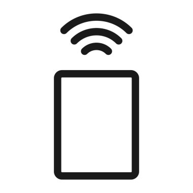 uzak kapı kimliği anahtarı - minimum satır web simgesi. basit vektör illust