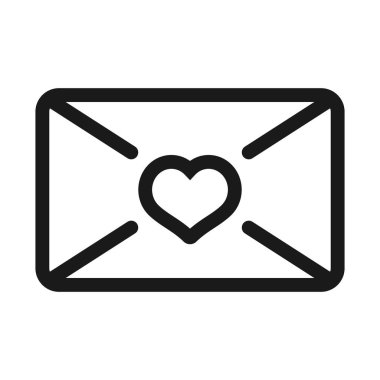 sevgi ile sohbet - minimal çizgi web simgesi. basit vektör illustrati