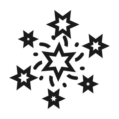 Havai fişek, doğum günü - minimal çizgi web simgesi. basit vektör illus