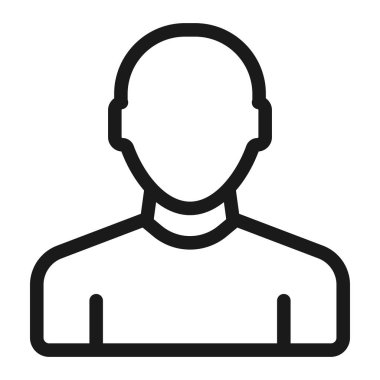 insanlar, kullanıcı - minimum satır web simgesi. basit vektör illüstrasyon