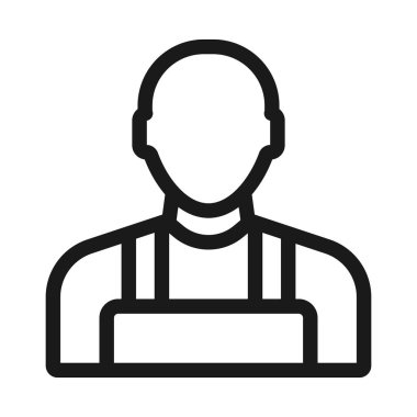 oluşturucu - minimal satır web simgesi. basit vektör illüstrasyon. Con