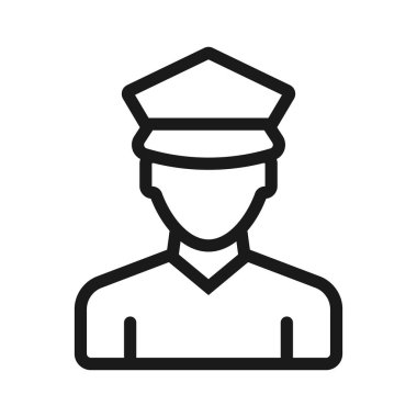 güvenlik - minimum satır web simgesi. basit vektör illüstrasyon. Co