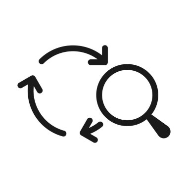 araştırma - minimal çizgi web simgesi. basit vektör illüstrasyon. Co