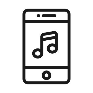 akıllı telefon cihazı - minimum çizgi web simgesi. basit vektör illustr