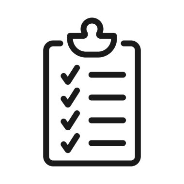 anket ve test - minimal satır web simgesi. basit vektör illüstratör