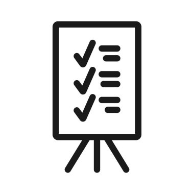 anket ve test - minimal satır web simgesi. basit vektör illüstratör