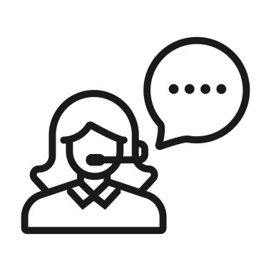 konuşma - minimal çizgi web simgesi. basit vektör illüstrasyon. Con