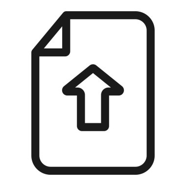 yükleme ve paylaşma - minimum satır web simgesi. basit vektör illustra