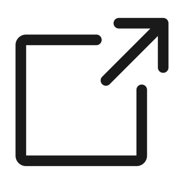 yükleme ve paylaşma - minimum satır web simgesi. basit vektör illustra