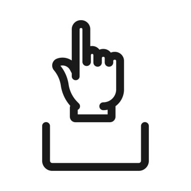 yükleme ve paylaşma - minimum satır web simgesi. basit vektör illustra