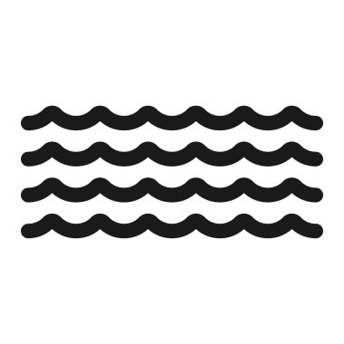 deniz dalgaları - minimal çizgi web simgesi. basit vektör illüstrasyon. C