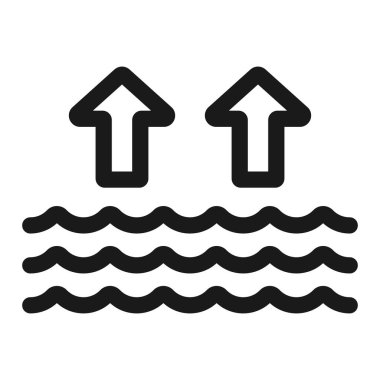 su - minimal çizgi web simgesi. basit vektör illüstrasyon. kibir