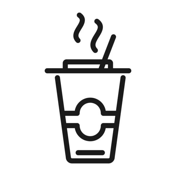 Café bar - ligne minimale icône web. illustration vectorielle simple . — Image vectorielle