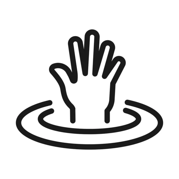 yaratıcı yardım düğmesi - minimal çizgi web simgesi. basit vektör illu