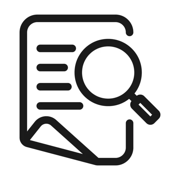 belge arama - minimal satır web simgesi. basit vektör illüstratör